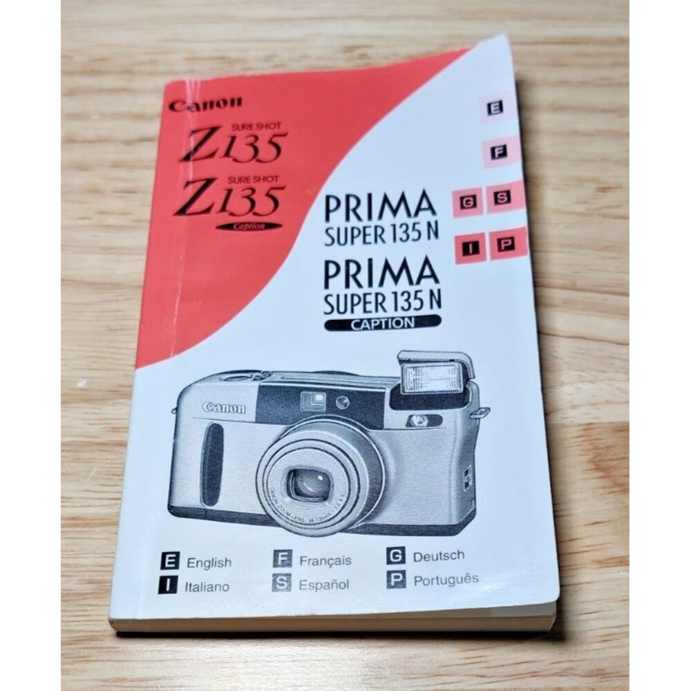 Canon Sure Shot Z135 Instruction Manual. English. Spanish. French. Portuguese